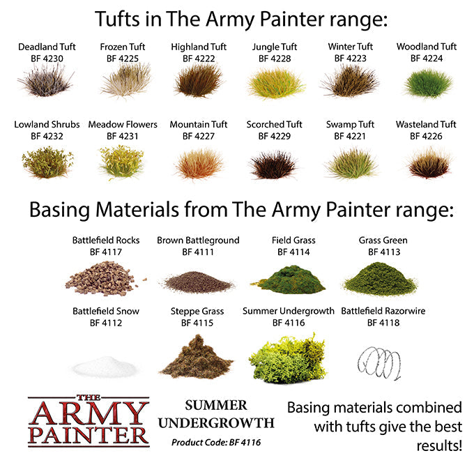 Army Painter Tools: Basing: Summer Undergrowth - for just $5.99! 