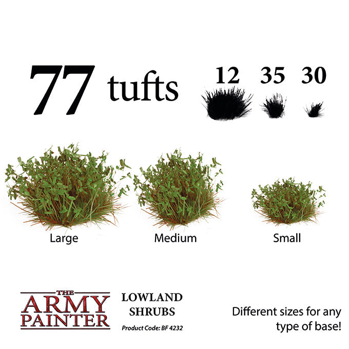 Army Painter Tools: Battlefields: Lowland Shrubs - Premium Miniatures - Just $6.99! Shop now at Retro Gaming of Denver