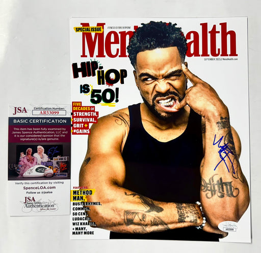Rapper Method Man Signed Mens Health Hip Hop 8x10 Photo With JSA COA Wu-Tang - for just $100! 