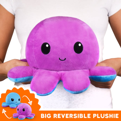 TeeTurtle Big Reversible Octopus: Purple/Blue (Big) - Premium Toys and Collectible - Just $39.99! Shop now at Retro Gaming of Denver