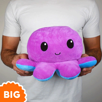 TeeTurtle Big Reversible Octopus: Pink/Aqua (Big) - Premium Toys and Collectible - Just $39.99! Shop now at Retro Gaming of Denver