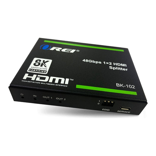 1x2 HDMI Splitter W/ Audio Out: 1-In 2-Out, UltraHD 8K, EDID (BK-102) - Just $79.99! Shop now at Retro Gaming of Denver