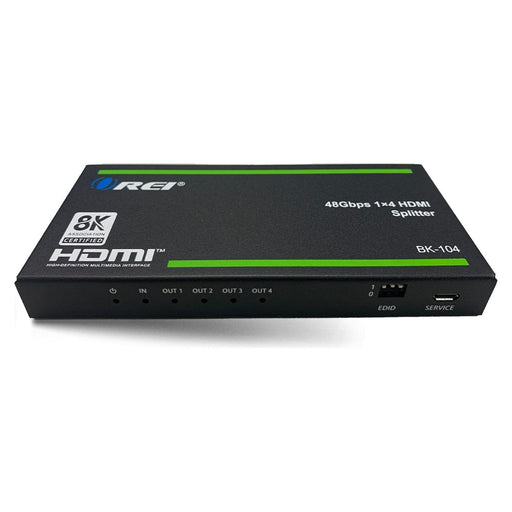 1x4 HDMI Splitter W/ Audio Out: 1-In 4-Out, UltraHD 8K, EDID (BK-104) - Just $99.99! Shop now at Retro Gaming of Denver