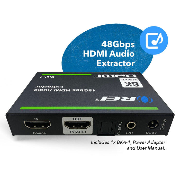 8K Audio Extractor 48Gbps HDMI UltraHD 4K @120Hz, Dolby Vision, EDID (BKA-1) - Just $79.99! Shop now at Retro Gaming of Denver