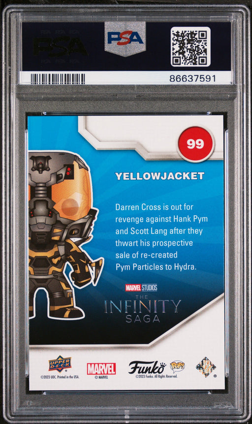 2023 UPPER DECK FUNKO POP MARVEL  YELLOWJACKET  #99  PSA 10 - for just $39! 