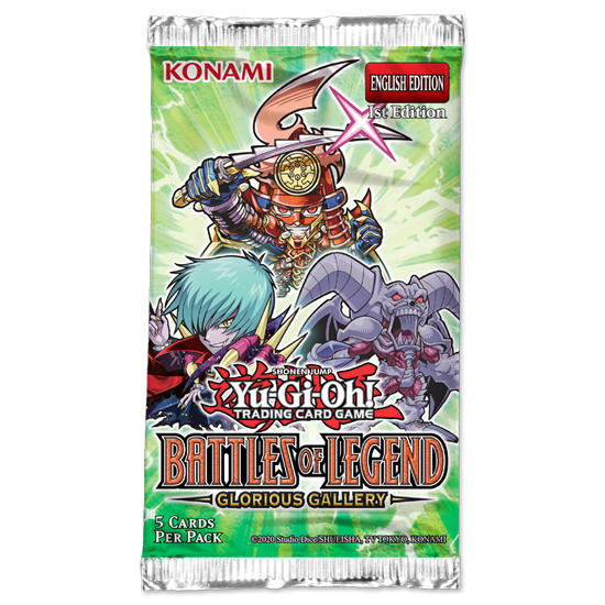 Yu-Gi-Oh! TCG Battles of Legend: Glorious Gallery Booster Pack (1st Edition) - for just $5.99! 