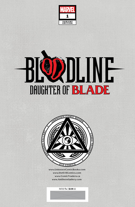Bloodline: Daughter Of Blade #1 Unknown Comics Sergio Davila Exclusive Virgin Var (02/01/2023) - for just $20! 