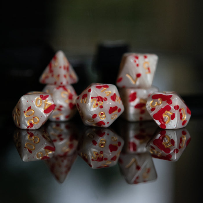 Blood Pearls Acrylic Dice Set - Just $9.99! Shop now at Retro Gaming of Denver