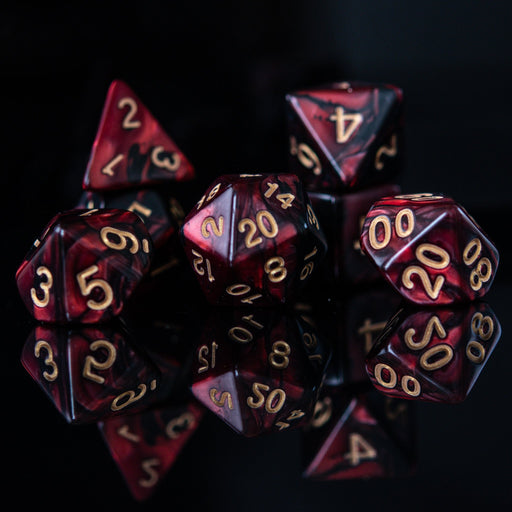 Blood Rose Acrylic Dice Set - Just $9.99! Shop now at Retro Gaming of Denver