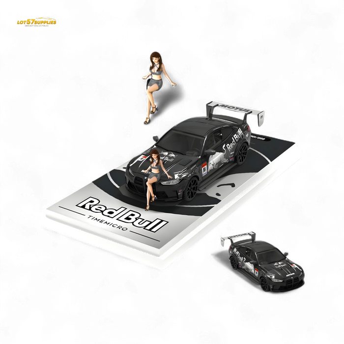 TimeMicro BMW M4 Modified Widebody Silver R e d B u l l - Figure Version 1:64 - for just $34.99! 