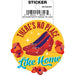 Wizard of Oz: Ruby Slippers No Place Like Home Die Cut Vinyl Sticker - 3" - for just $3! 