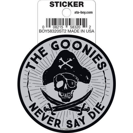 Goonies: Never Say Die Die Cut Vinyl Sticker - 3" - for just $3! 