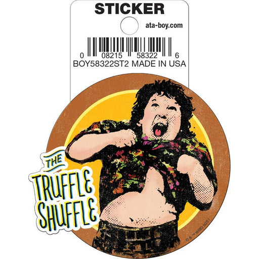 Goonies: Truffle Shuffle Die Cut Vinyl Sticker - 3" - for just $3! 