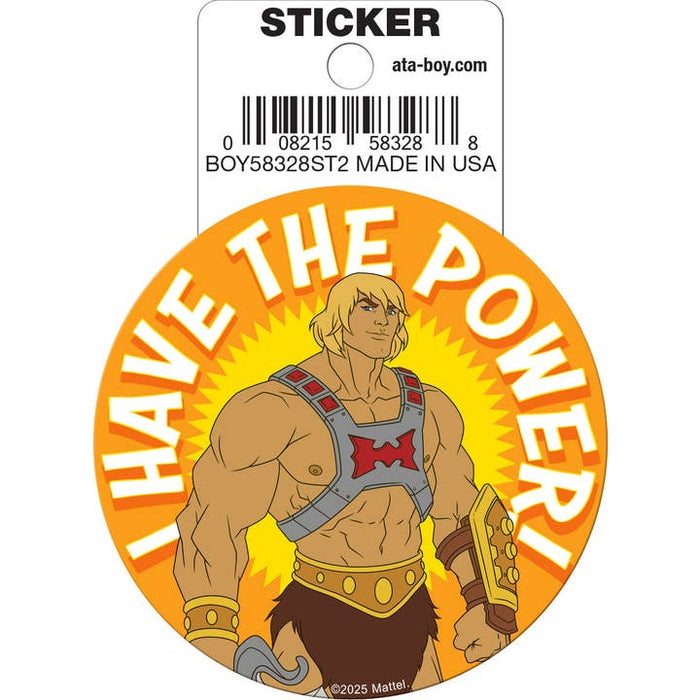 Masters of the Universe: He-Man I Have The Power Die Cut Vinyl Sticker - 3" - for just $3! 