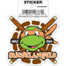 Teenage Mutant Ninja Turtles: Michelangelo Head Die Cut Vinyl Sticker - 3" - for just $3! 