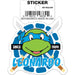 Teenage Mutant Ninja Turtles: Leonardo Head Die Cut Vinyl Sticker - 3" - for just $3! 