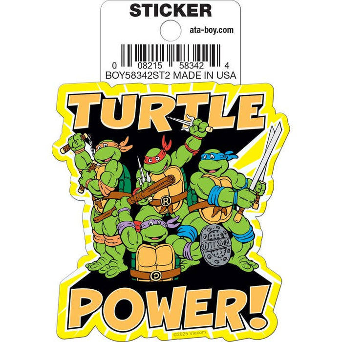 Teenage Mutant Ninja Turtles: Turtle Power Team Die Cut Vinyl Sticker - 3" - for just $3! 