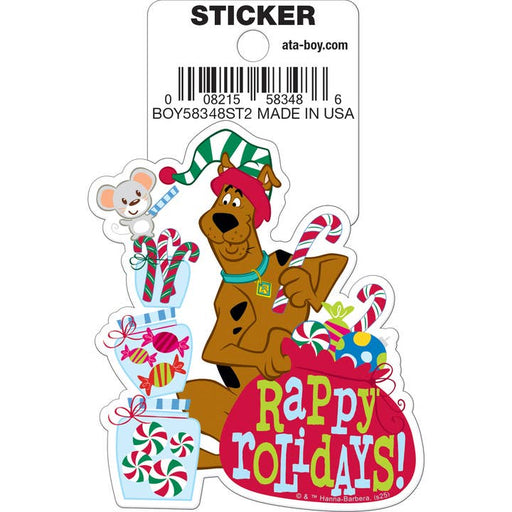 Scooby-Doo: Rappy Rolidays Die Cut Vinyl Sticker - 3" - for just $3! 