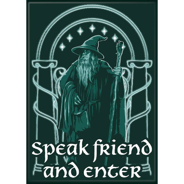 Ata-Boy Magnets: Refrigerator Magnet - 2.5" x 3.5" - Lord of the Rings - Gandalf - Speak Friend and Enter Doors of Durin - for just $4.49! 