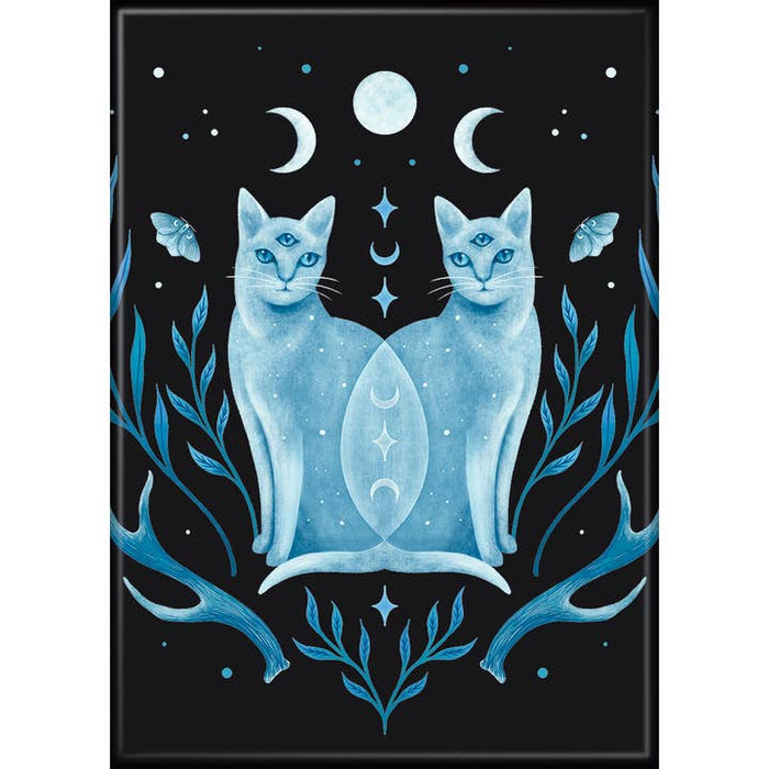Episodic Drawing: Symmetrical Two Cat Magnet - for just $4.49! 