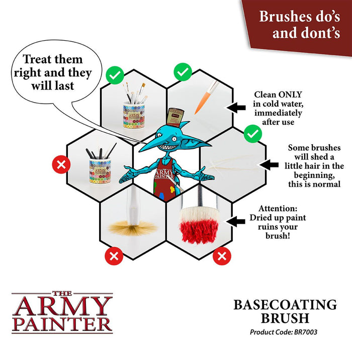 Army Painter Tools: Hobby Brush - Basecoating - for just $4.54! 