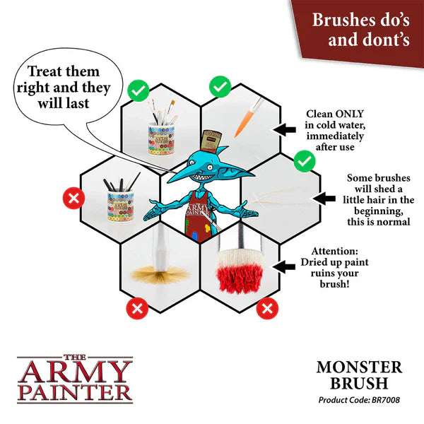 Army Painter Tools: Wargamer Brush - Monster - for just $10! 