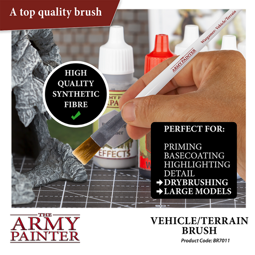 Army Painter Tools: Wargamer Brush - Vehicle & Scenery - for just $10! 