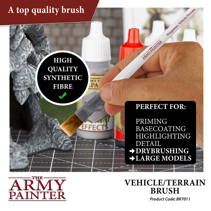 Army Painter Tools: Wargamer Brush - Vehicle & Scenery - for just $10! 