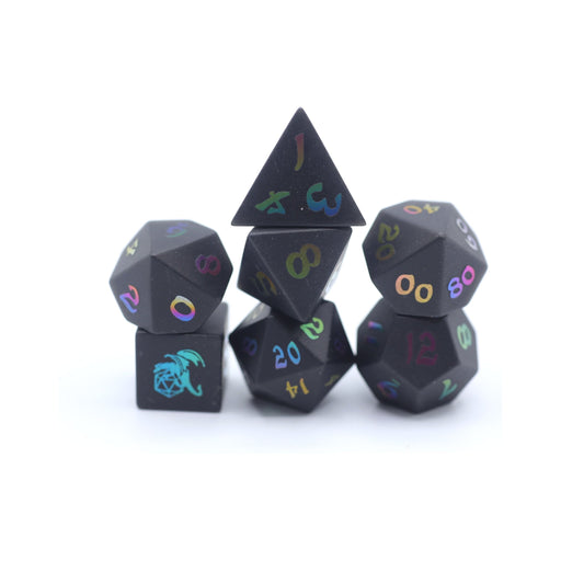 Gemstone Black Magic Dice set - Premium Polyhedral Dice Set - Just $99.99! Shop now at Retro Gaming of Denver