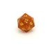 Single Glass D20 Dice - Frosted Amber - Just $26.99! Shop now at Retro Gaming of Denver