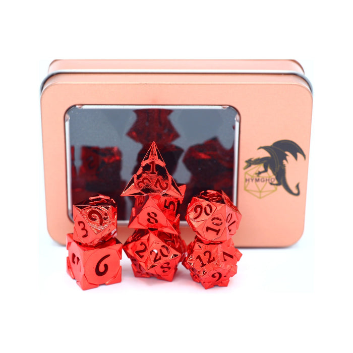 Morning Star Hollow Polyhedral Dice Set - Shiny Red - Premium Polyhedral Dice Set - Just $79.99! Shop now at Retro Gaming of Denver