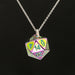 Metal D20 Necklace - Rainbow - Premium Dice Jewelry - Just $24.99! Shop now at Retro Gaming of Denver