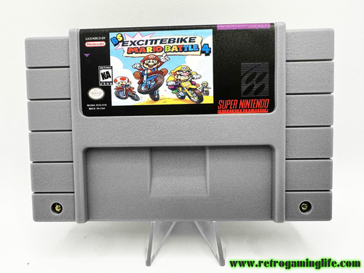 BS Excitebike: Mario Battle 4 (Super Nintendo, Reproduction Cartridge) - for just $24.99! 
