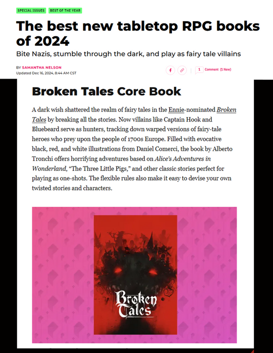 Broken Tales (RPG Book + PDF) Hardcover - for just $49.99! 