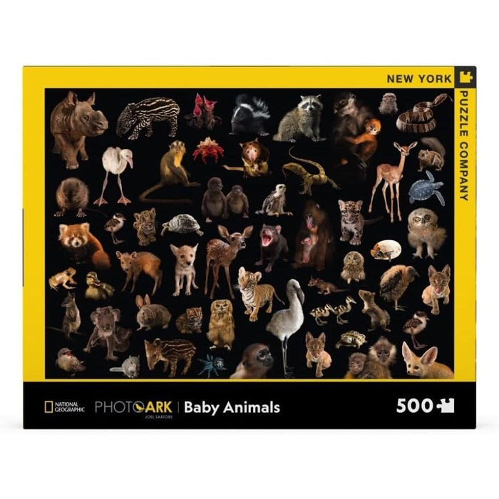 Baby Animals National Geographic Photo Ark 500 Piece Jigsaw Puzzle NYPC - for just $26.99! 