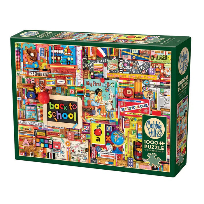 Back to School 1000 Piece Jigsaw Puzzle Cobble Hill - for just $19.99! 