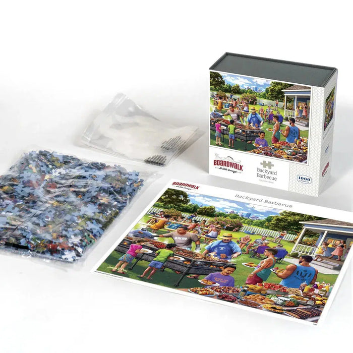 Backyard Barbecue 1000 Piece Jigsaw Puzzle Boardwalk - for just $23.99! 