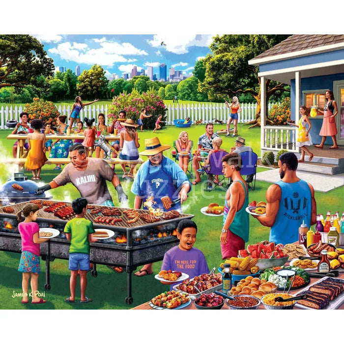Backyard Barbecue 210 Piece Jigsaw Puzzle Boardwalk - for just $11.99! 