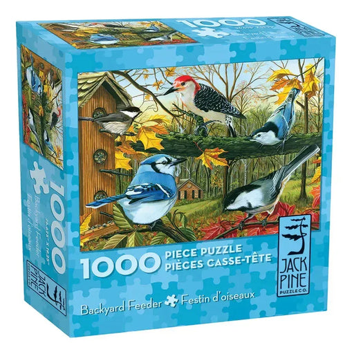 Backyard Feeder 1000 Piece Jigsaw Puzzle Jack Pine - for just $14.99! 