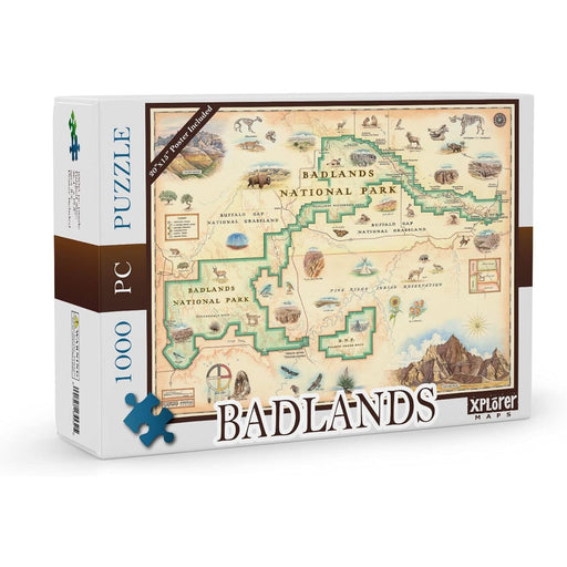 Badlands 1000 Piece Jigsaw Puzzle Xplorer Maps - for just $24.99! 