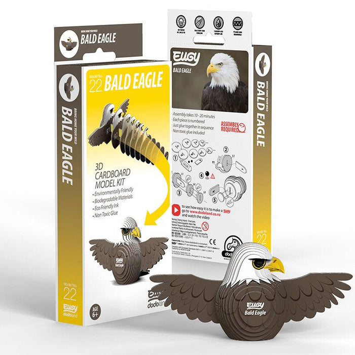 Bald Eagle 3D Cardboard Model Kit Eugy - for just $11.99! 
