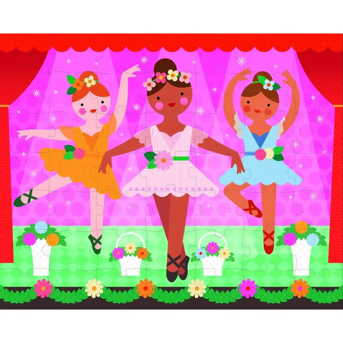 Ballerinas "On-the-Go" 49 Piece Double-Sided Jigsaw Puzzle Chronicle - for just $11.99! 