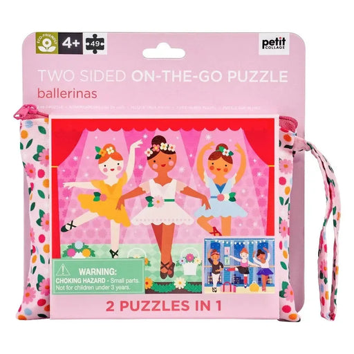 Ballerinas "On-the-Go" 49 Piece Double-Sided Jigsaw Puzzle Chronicle - for just $11.99! 