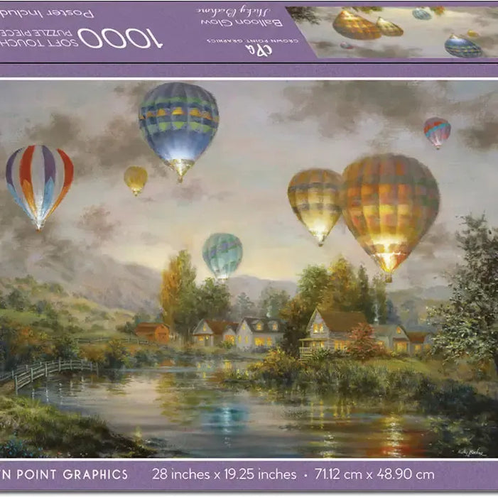 Balloon Glow 1000 Piece Soft Touch Jigsaw Puzzle Crown Point - for just $19.99! 