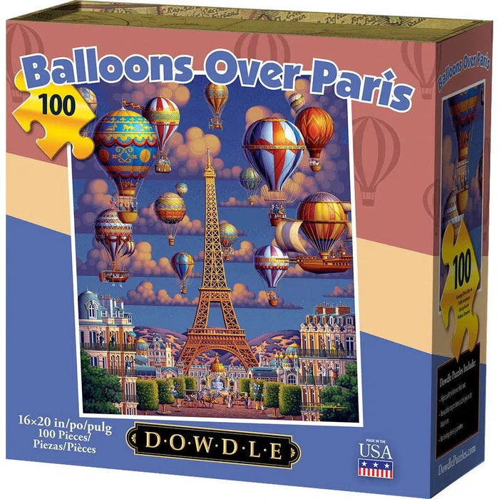 Balloons Over Paris 100 Piece Jigsaw Puzzle Dowdle - for just $19.99! 