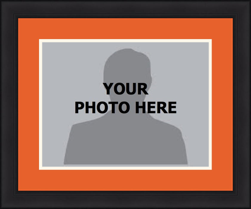 MLB Baseball Photo Picture Frame Kit - Miami Marlins (Orange Matting, White Trim) - for just $29.99! 