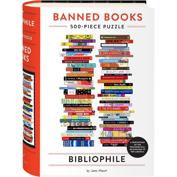 Banned Books Bibliophile 500 Piece Jigsaw Puzzle Chronicle - for just $19.99! 