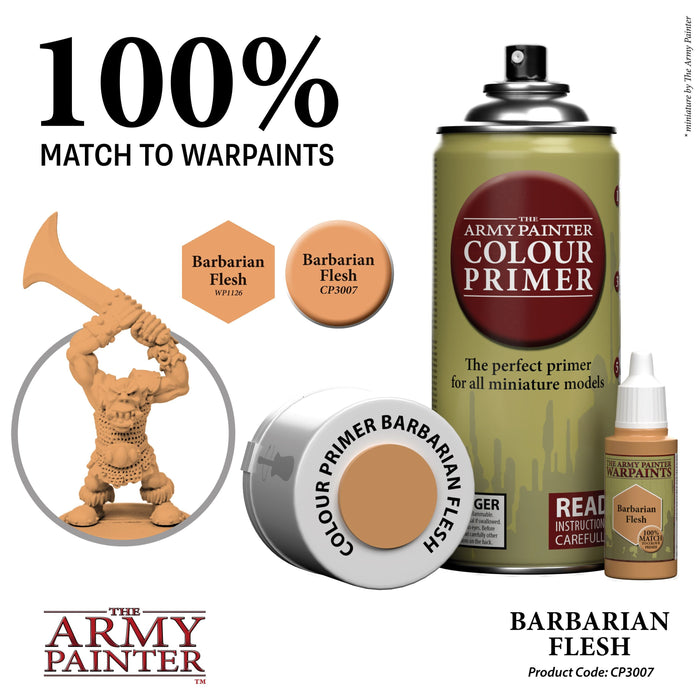 Army Painter Colour Primer: Barbarian Flesh - for just $17.99! 