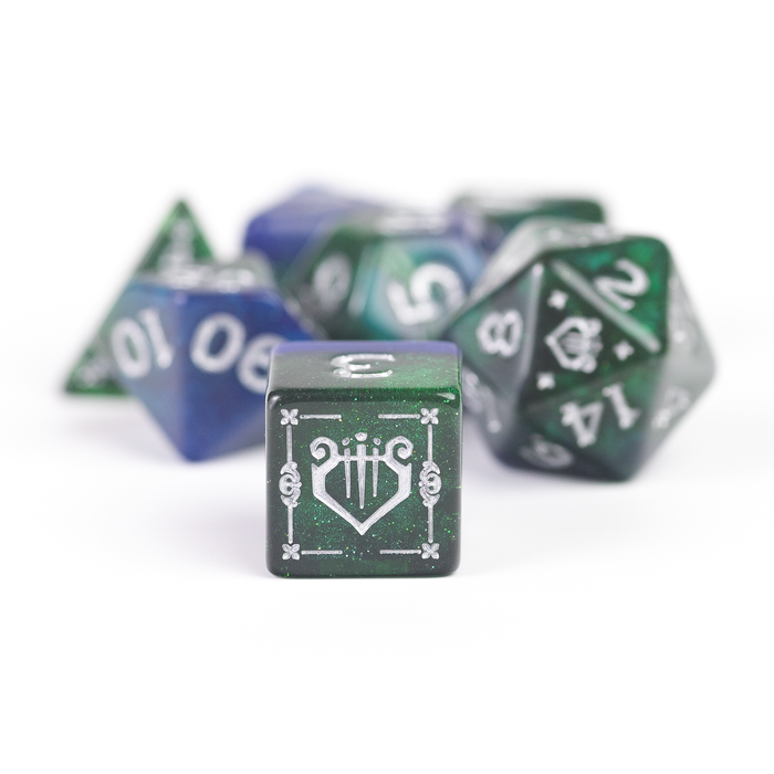 D&D Adventure Dice Set - Bard Edition | Blue/Green 15pc Collection - for just $24.99! 