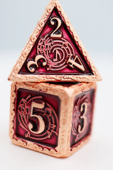 Bardic Song: Allegro - Metal RPG Dice Set - for just $44.99! 